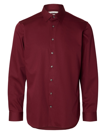 Selected - Performance Slim Skjorte - Tawny Port
